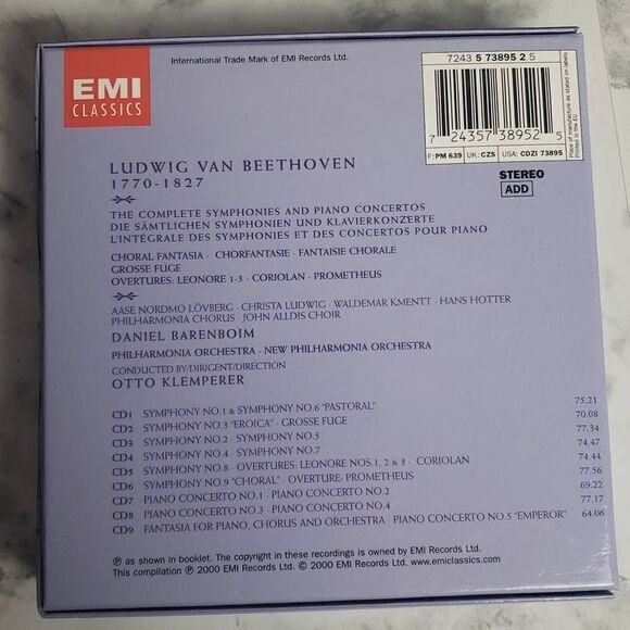 Classical Music Beethoven Complete Symphonies and Handel Messiah by the Toronto - Picture 3 of 7